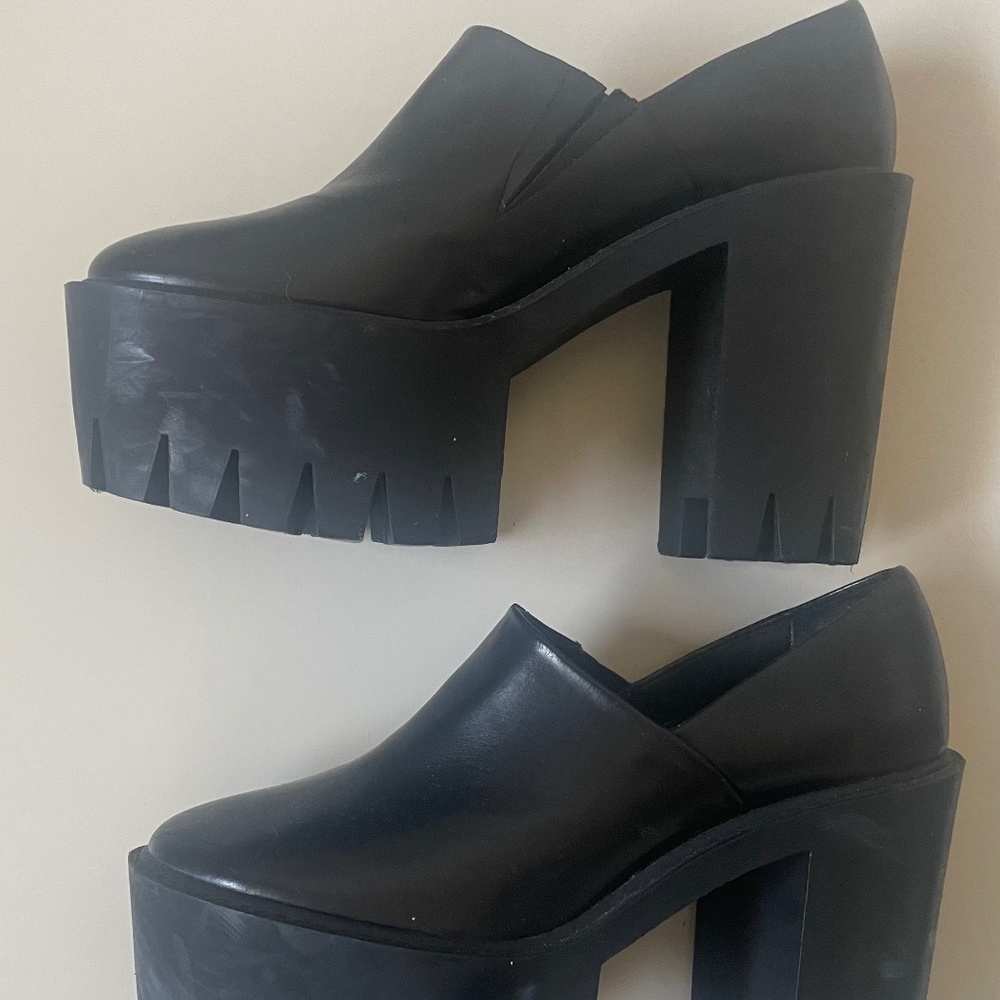 Stella McCartney Faux Learher Lug Sole Platform Loafers